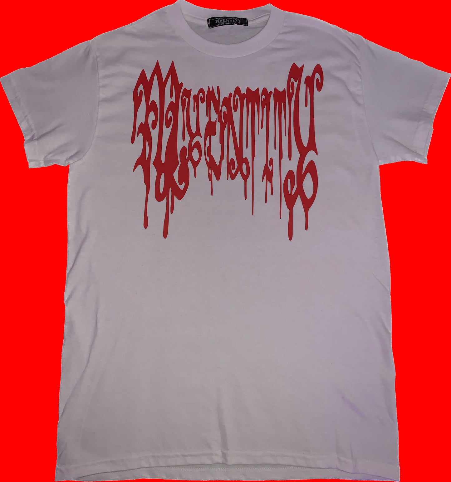 MYENTITY DEFINITION TEE - WHITE/RED