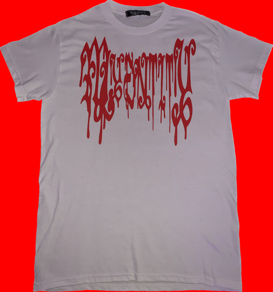 MYENTITY DEFINITION TEE - WHITE/RED